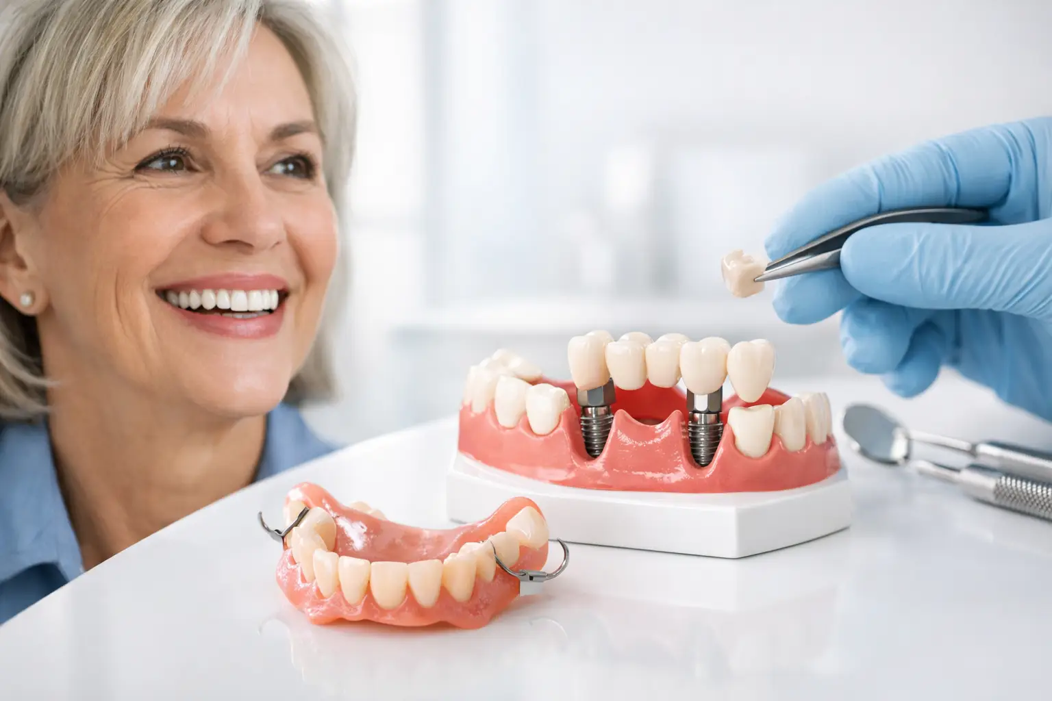 How to Replace Multiple Missing Teeth Comfortably